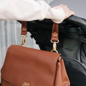 Freshly Picked Stroller Clips - Cognac - NWT